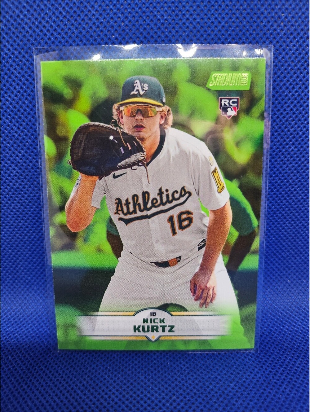 Nick Kurtz (RC) [Green insert] #9 - 2025 Topps Stadium Club - A's